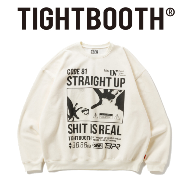 TIGHTBOOTH PRODUCTION (タイトブース プロダクション)　VISIBLE HUMAN CREW SWEAT　 【スウェット】【FW26-SW06】【TIGHTBOOTH PROD