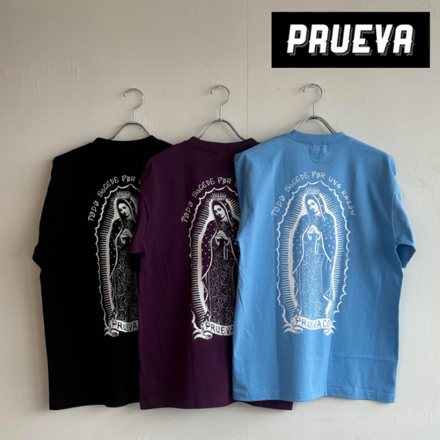 PRUEVA (プルエバ)　Lucha Maria S/S TEE　【Tシャツ】【倉本一真 CHICANO 西海岸】