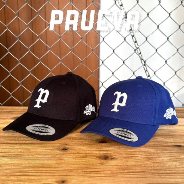 PRUEVA (プルエバ)　P-CAP ORIGINAL　【キャップ 帽子 ラウンドバイザー】【6パネル スナップバックキャップ】【倉本一真 CHICANO 西