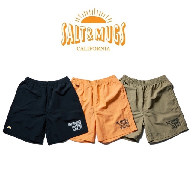 SALT&MUGS(ソルトアンドマグズ)　College Nylon Shorts　【ショートパンツ】【2026 Summer Spot Collection 先行予約】【SMPT014】