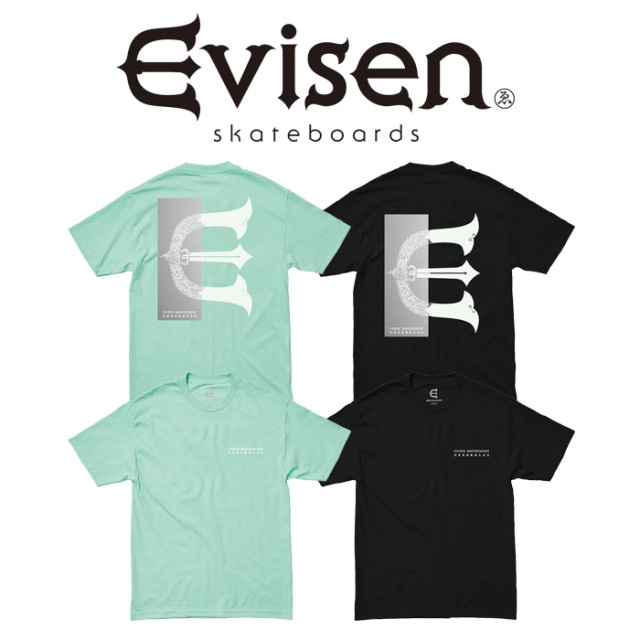 【EVISEN】 Evisen Skateboards (エヴィセン スケートボード)　 E RECTANGLE　 【Tシャツ 半袖 プリントT】【エビセン スケートボー