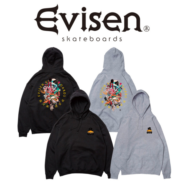 Evisen Skateboards エヴィセン スケートボード UKIYO PARADISE HOODIE