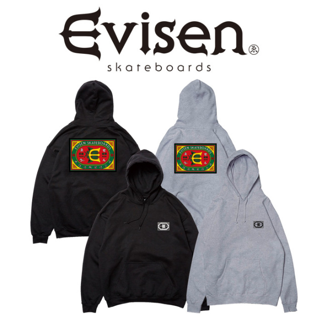 Evisen Skateboards (エヴィセン スケートボード)　  KABUTO MATCH HOODIE　 【パーカー フーディ スウェット】【エビセン スケート