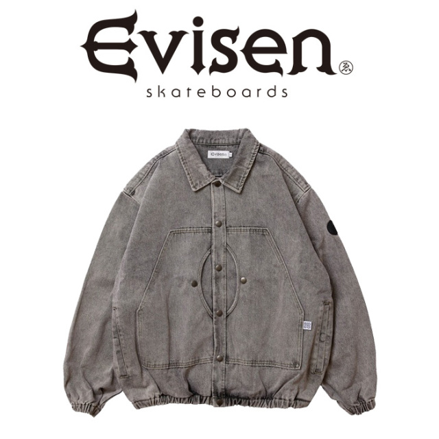 【EVISEN】 Evisen Skateboards (エヴィセン スケートボード)　 DISCOVERY DENIM JACKET 　 【アウター ジャケット】【エビセン スケ