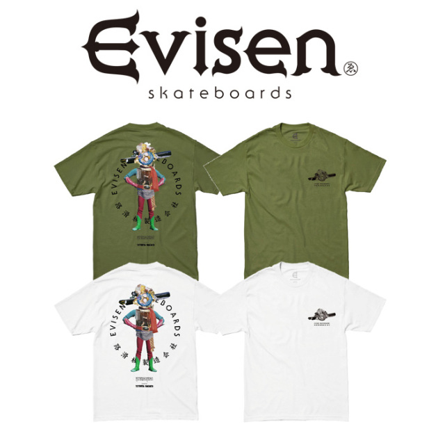 Evisen Skateboards (エヴィセン スケートボード)　 MINERALHEAD 　 【Tシャツ】【エビセン スケートボード Evisen Skateboards ゑ 