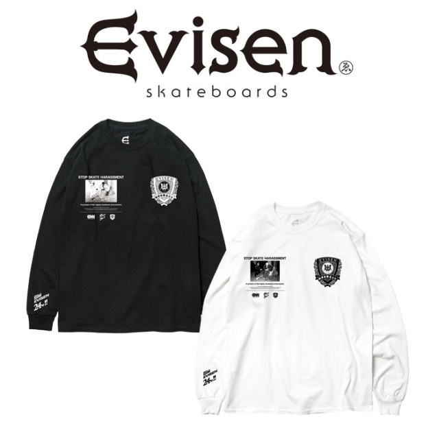 Evisen Skateboards (エヴィセン スケートボード)　STOP LS　 【ロングスリーブTシャツ ロンT】【エビセン スケートボード Evisen Sk