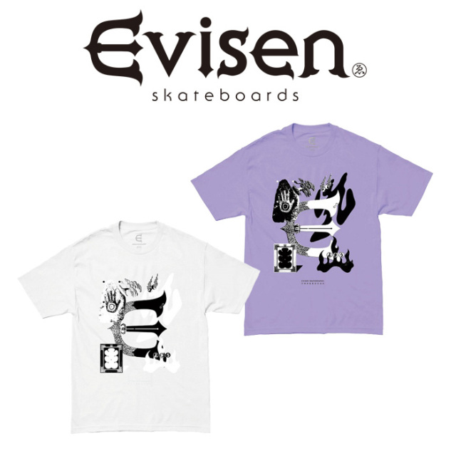 【SALE30%OFF】　Evisen Skateboards (エヴィセン スケートボード)　 SHADOW BOY LOGO　 【Tシャツ】【エビセン スケートボード Evis