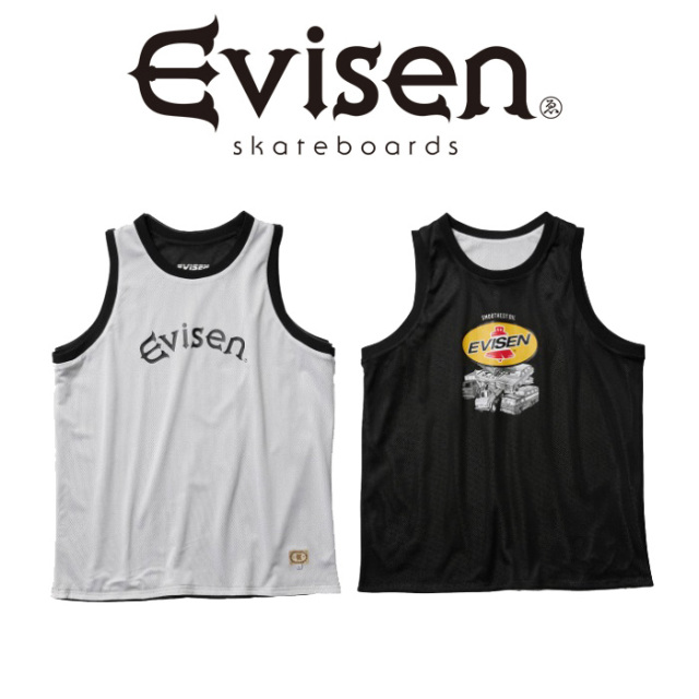 Evisen Skateboards (エヴィセン スケートボード)　 REVERSIBLE MESH TANKTOP 　 【リバーシブルメッシュタンクトップ】【エビセン 