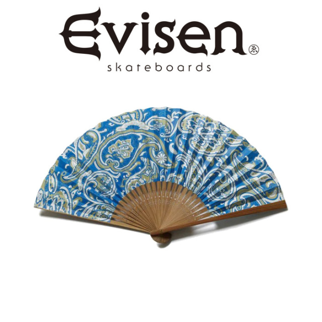 【EVISEN】 Evisen Skateboards (エヴィセン スケートボード)　 PAISLEY EVISENSU 　 【扇子】【エビセン スケートボード Evisen Ska