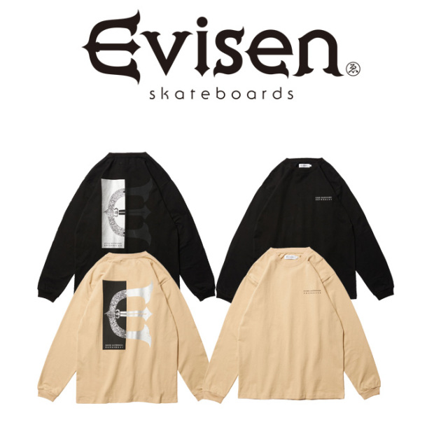 【SALE20%OFF】　Evisen Skateboards (エヴィセン スケートボード)　 RECTANGLE LOGO LS TEE 　 【ロングスリーブ Tシャツ】【エビセ