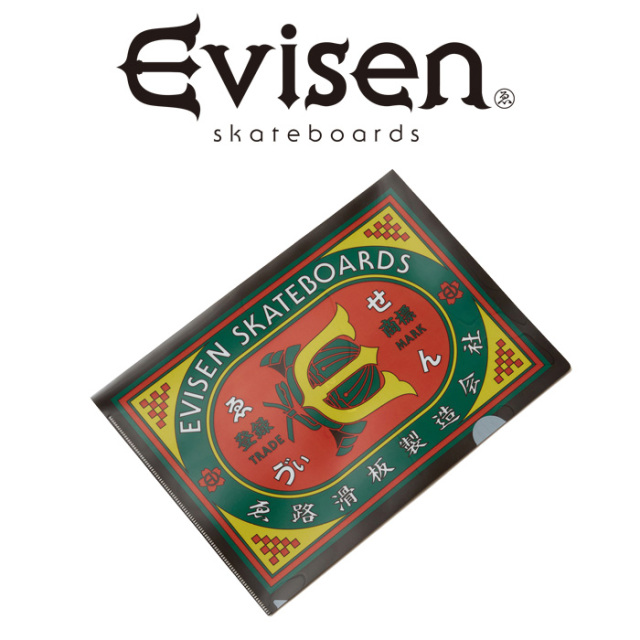 【EVISEN】 Evisen Skateboards (エヴィセン スケートボード)　 PLASTIC HOLDER（5枚/1SET） 　 【クリアーファイル】【エビセン ス