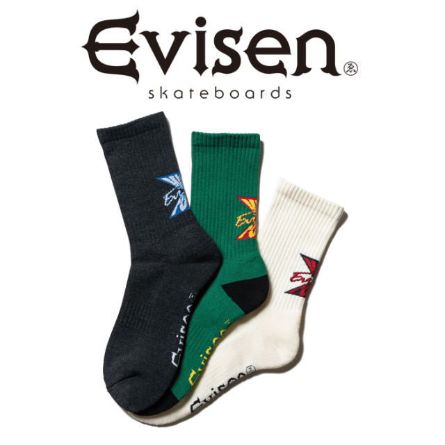 Evisen Skateboards (エヴィセン スケートボード)　 MIND FUCK SOCKS　 【ソックス 靴下】【エビセン スケートボード Evisen Skatebo
