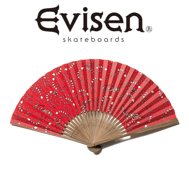 Evisen Skateboards (エヴィセン スケートボード)　 EBIMO SENSU　 【扇子】【エビセン スケートボード Evisen Skateboards ゑ イン