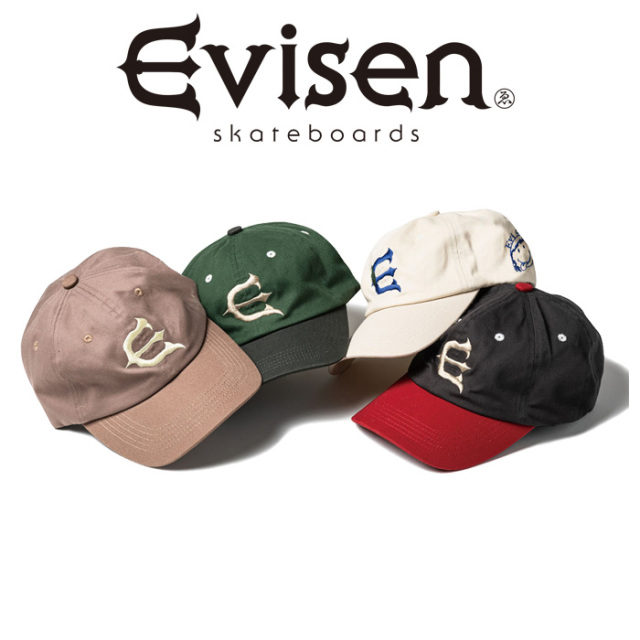 Evisen Skateboards (エヴィセン スケートボード)　 ONE-UP 6 PANEL　 【キャップ 帽子】【エビセン スケートボード Evisen Skateboa