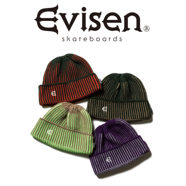 Evisen Skateboards (エヴィセン スケートボード)　 ACID KNIT CAP 3.0　 【帽子 ビーニー】【エビセン スケートボード Evisen Skate