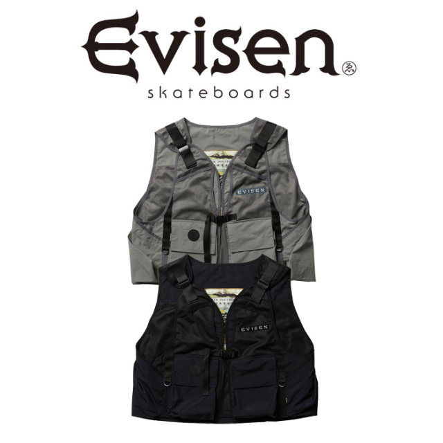 Evisen Skateboards (エヴィセン スケートボード)　 BATTLE PHISH VEST 　 【ベスト アウター】【エビセン スケートボード Evisen Sk