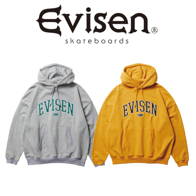 Evisen Skateboards (エヴィセン スケートボード)　 COLLEGE LOGO HOODIE 　 【プルオーバーパーカー】【エビセン スケートボード Ev
