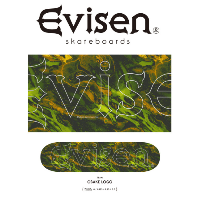 【EVISEN】 Evisen Skateboards (エヴィセン スケートボード)　 OBAKE LOGO 　 【デッキ スケートボード スケボー】【エビセン スケ