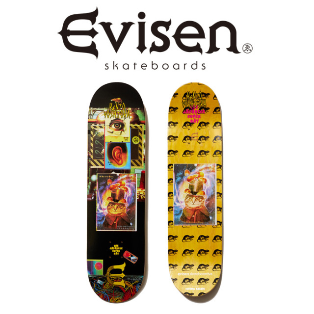 【EVISEN】 Evisen Skateboards (エヴィセン スケートボード)　 DR.CAT & ORPHAN SUPER RATS(KENTO YOSHIOKA) 　 【デッキ スケート