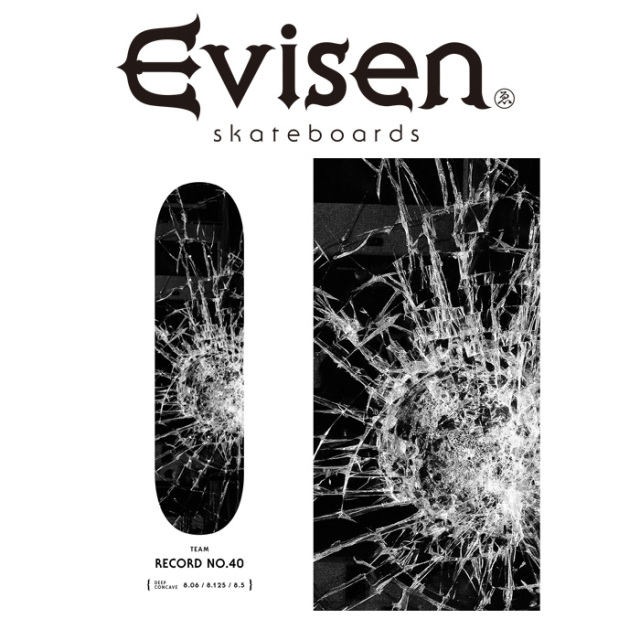 【EVISEN】 Evisen Skateboards (エヴィセン スケートボード)　 RECORD NO.40 (チームモデル) 　 【デッキ スケートボード スケボー
