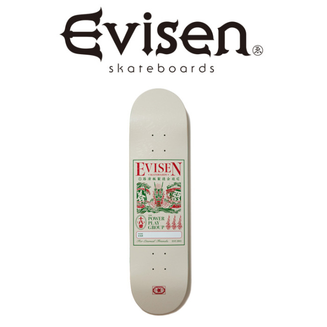 【EVISEN】 Evisen Skateboards (エヴィセン スケートボード)　 DRAGON NAME TAG 1 (チームモデル) 　 【デッキ スケートボード スケ