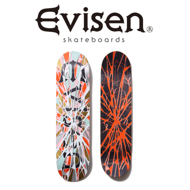 【EVISEN】 Evisen Skateboards (エヴィセン スケートボード)　 EVI-LOGO CLASH CAMO (TEAMモデル) 　 【デッキ スケートボード スケ