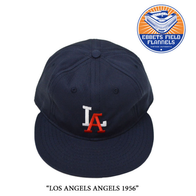 EBBETS FIELD FLANNELS(エベッツフィールドフランネルズ)　LOS ANGELS ANGELS 1956　【EBBETS FIELD FLANNELS コットンツイルキャッ