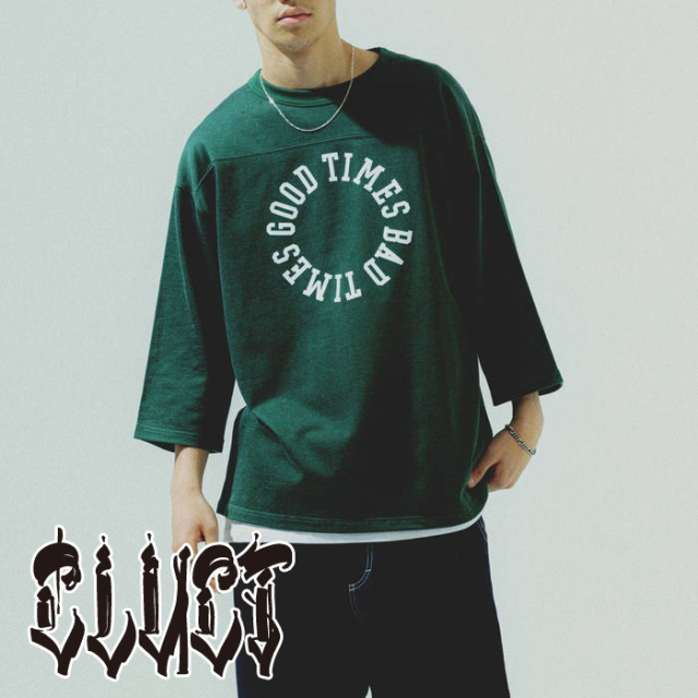 【SALE30%OFF】　CLUCT (クラクト)　AFTON[3/4 TEE]　【Tシャツ 7分袖】【#04855】【2024SUMMER/AUTUMN新作】　