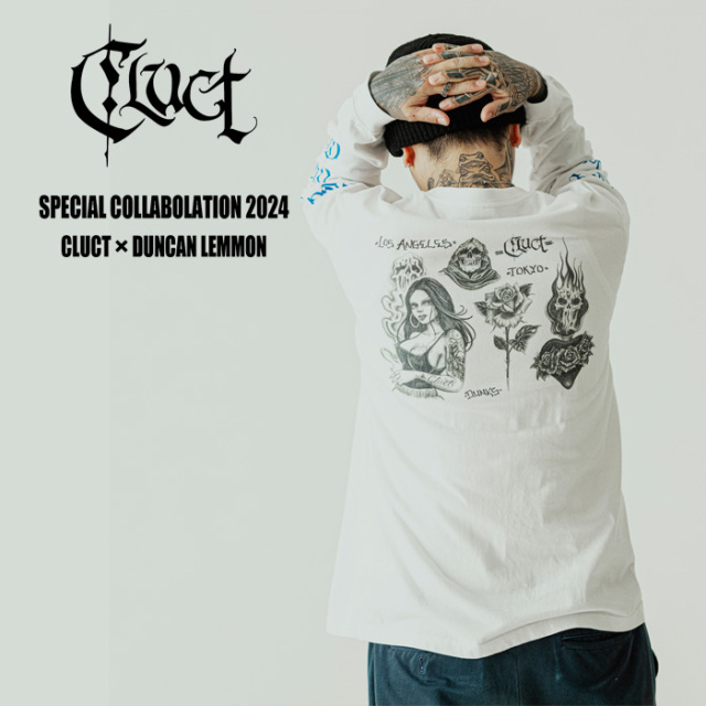 CLUCT (クラクト)　DUNKS L/S TEE #D　【Tシャツ 長袖】【#04904】【DUNCAN LEMMON SPECIAL COLLABOLATION 新作】　
