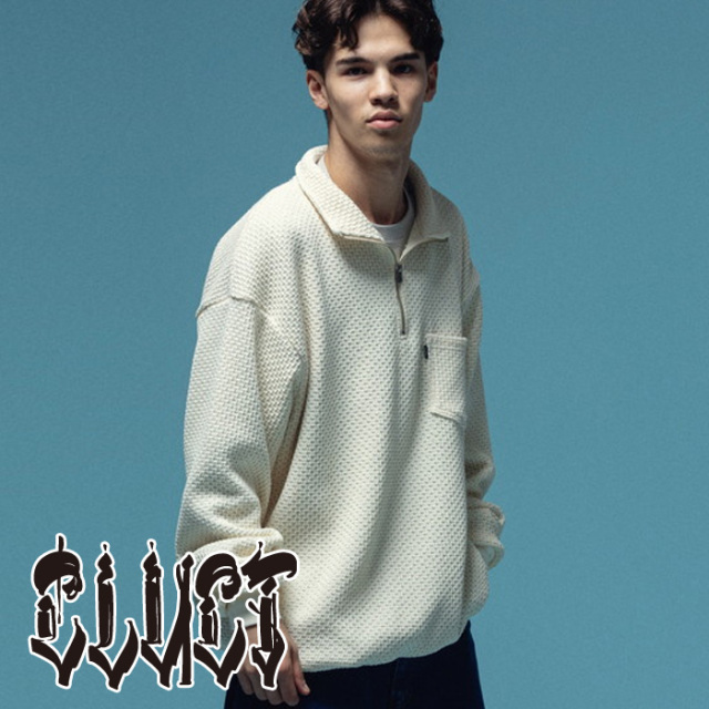 CLUCT (クラクト)　CROWLEY[HALF ZIP]　【ハーフジップカットソー】【#04970】【2025SPRING】【お取り寄せ商品 キャンセル不可】　