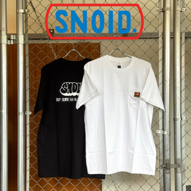 SNOID (スノイド)　BANANA BISCUITS POCKET T-shirts　【Tシャツ】【RAT HOLE STUDIO】
