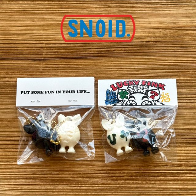 SNOID (スノイド)　LUCKY FINK Key Chain Paint version SET　【キーチェーン】【RAT HOLE STUDIO】