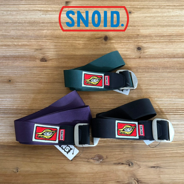 SNOID (スノイド)　BANANA BISCUITS Web Belt　【ベルト】【RAT HOLE STUDIO】