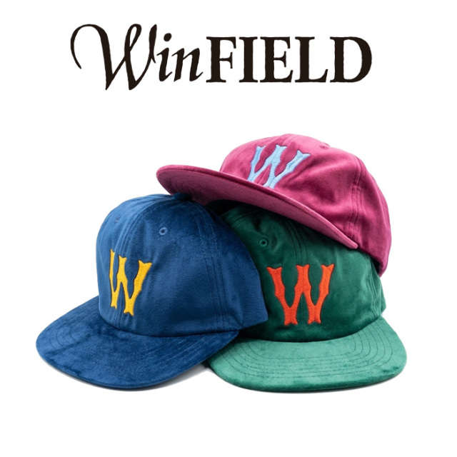 WINFIELD AUTHENTIC CAPS (ウィンフィールドオーセンティックキャップス)　VELOUR CAP "W"　【キャップ 帽子 ベロア】【インタープレ