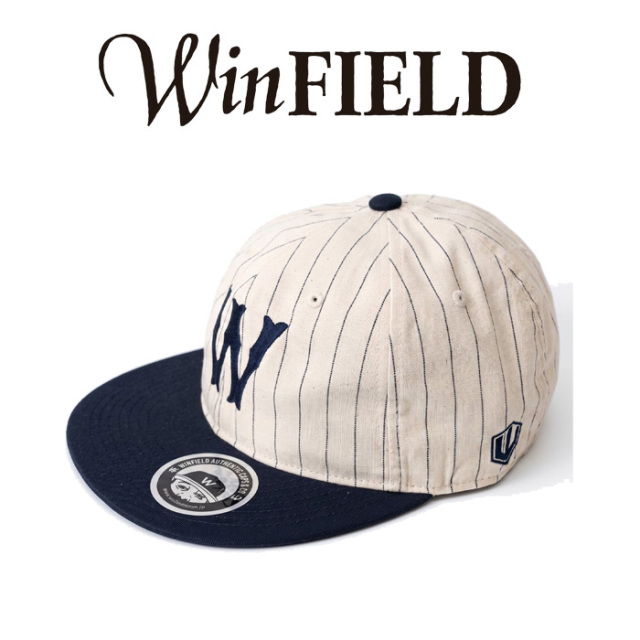 WINFIELD AUTHENTIC CAPS (ウィンフィールドオーセンティックキャップス)　Retro W CAP (STRIPE)　【帽子 キャップ】【インタープレ