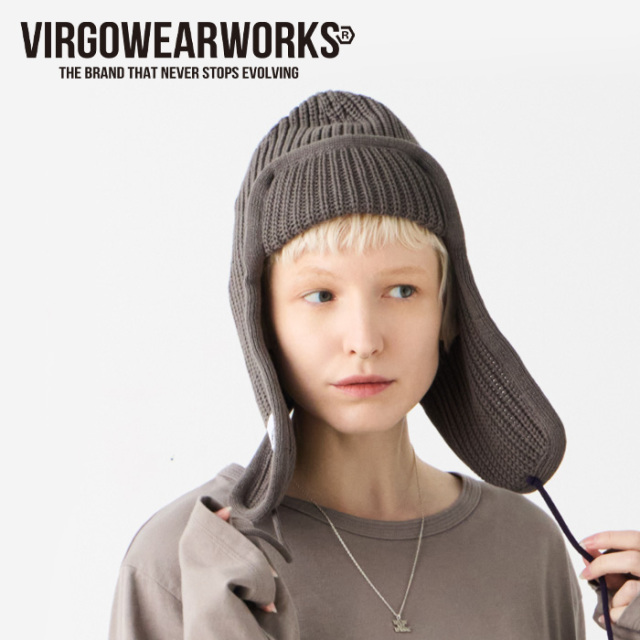 VIRGOwearworks (ヴァルゴウェアワークス)  　RABBIT EAR KNIT CAP　【ニットキャップ】【VG-CB-145】【2025 AUTUMN&WINTER】【お取