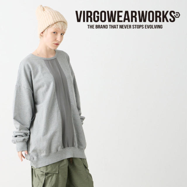 VIRGOwearworks (ヴァルゴウェアワークス)  　VELOCITY REFLECT CREW SWT　【スウェット】【VG-SWT-170】【2025 AUTUMN&WINTER】【お