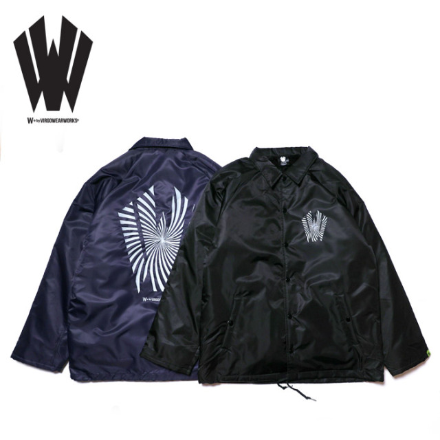 W + by VIRGOwearworks (ヴァルゴウェアワークス)  　Warp logo coach jacket　【コーチジャケット】【W-JKT-003】【2025AUTUMN/WINT