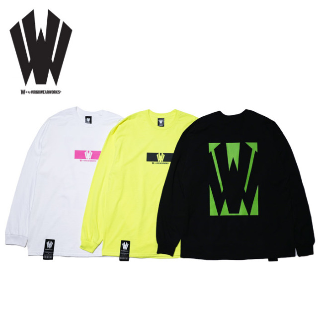 W + by VIRGOwearworks (ヴァルゴウェアワークス)  　Box logo　【ロングスリーブTシャツ】【W-LSPT-013】【2025AUTUMN/WINTER】【お