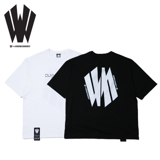 W + by VIRGOwearworks (ヴァルゴウェアワークス)  　Return logo wide tee　【Tシャツ ワイド】【W-SSPT-009】【2025AUTUMN/WINTER