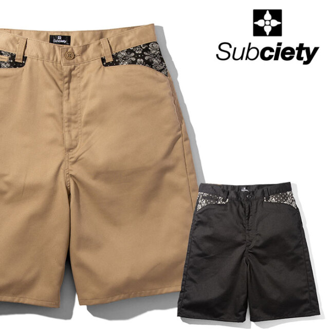 SUBCIETY (サブサエティ)　 WORK SHORTS-WORKER-　【ショートパンツ】【106-01652】【2021SUMMER】【お取り寄せ商品 キャンセル不可