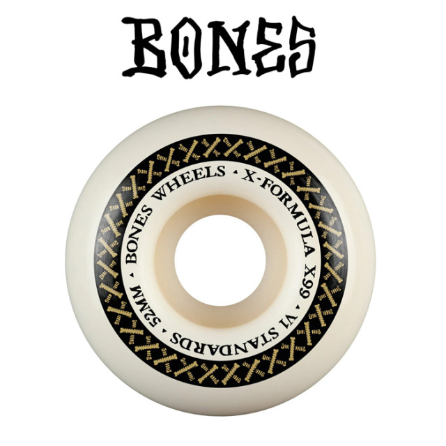 BONES WHEELS(ボーンズ ウィール)　X-FORMULA V1 STANDARD 99A 52mm SKATEBOARD WHEELS 　【ボーンズ スケートボード スケボー パー