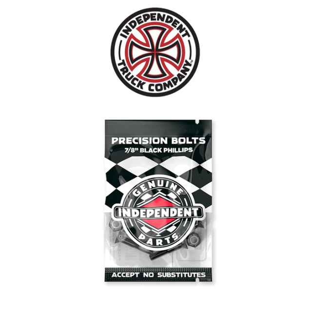 Independent Trucks (インディペンデント)　7/8inch GENUINE PARTS PHILLIPS HARDWARE PKS/8 BLACK(プラス)　【インディペンデント】