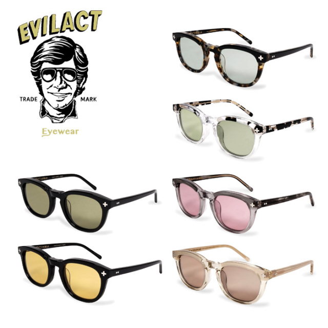 EVILACT EYEWEAR (イーブルアクトアイウエア)　 YALE II   (イェール 2) COLOR LENS　 【サングラス メガネ カラーレンズ】【EAE26-0