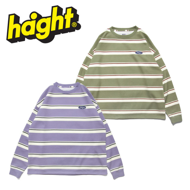 HAIGHT (ヘイト)　BORDER L/S Tee　 【Tシャツ  長袖 ロンT】【HTAW-231010】【2023AUTUMN/WINTER 新作】