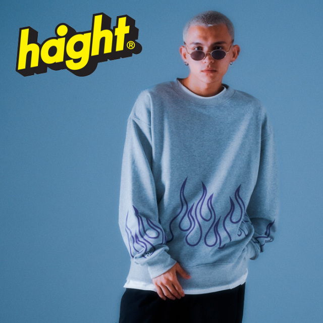 HAIGHT (ヘイト) FLAMES CREWNECK SWEAT