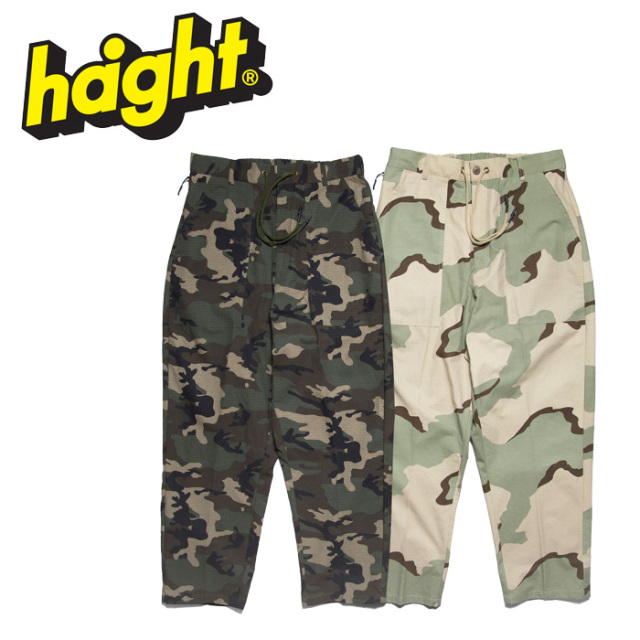HAIGHT (ヘイト)　CAMOUFLAGE BAKER PANTS　 【パンツ】【HTAW-245003】【2024AUTUMN&WINTER新作】