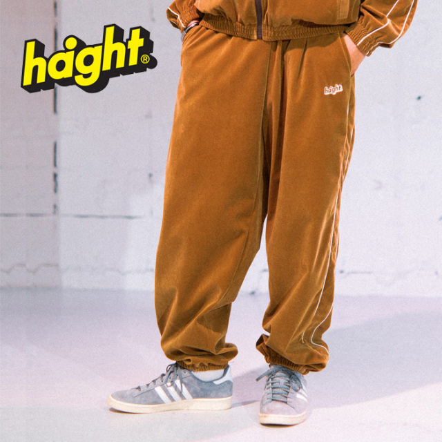 HAIGHT (ヘイト)　VELOUR TRACK PANTS　 【トラックパンツ ベロア】【HTAW-245004】【2024AUTUMN&WINTER新作】