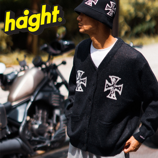 HAIGHT (ヘイト)　GOOD BAD CROSS CARDIGUN　 【カーディガン】【HTAW-248002】【2024AUTUMN&WINTER新作】