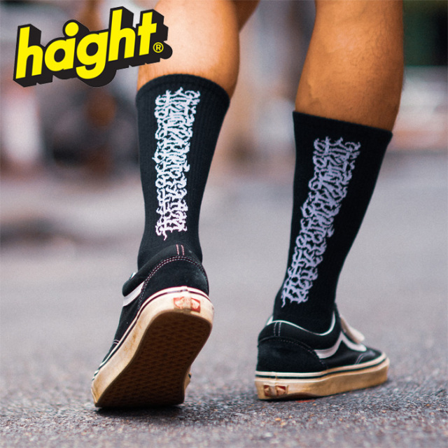 HAIGHT (ヘイト)　FLAMES LOGO SOCKS　 【ソックス】【HTCP-247051】【2024AUTUMN&WINTER新作】